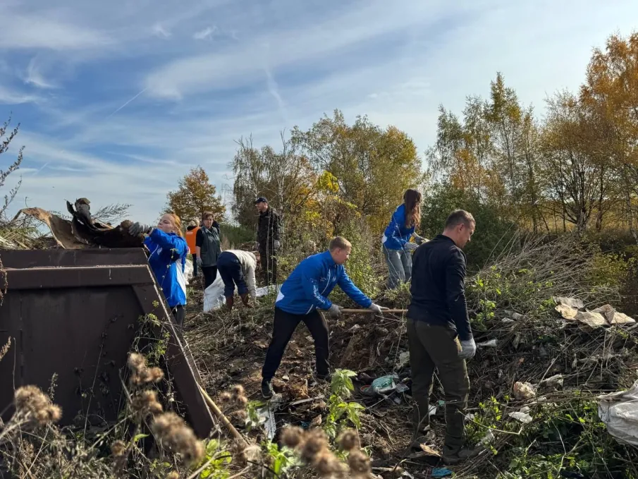 В Лысковском округе начали ликвидировать несанкционированную свалку